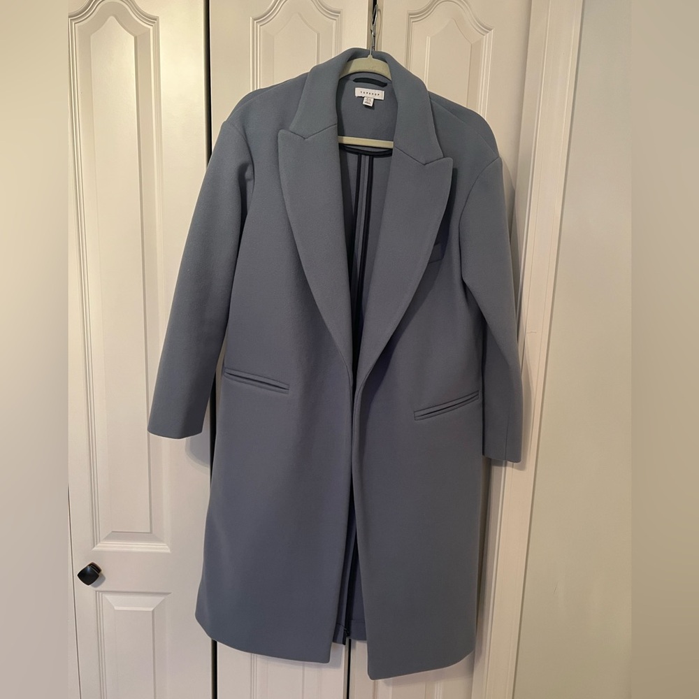 Topshop Light Blue Women's Blazer Coat